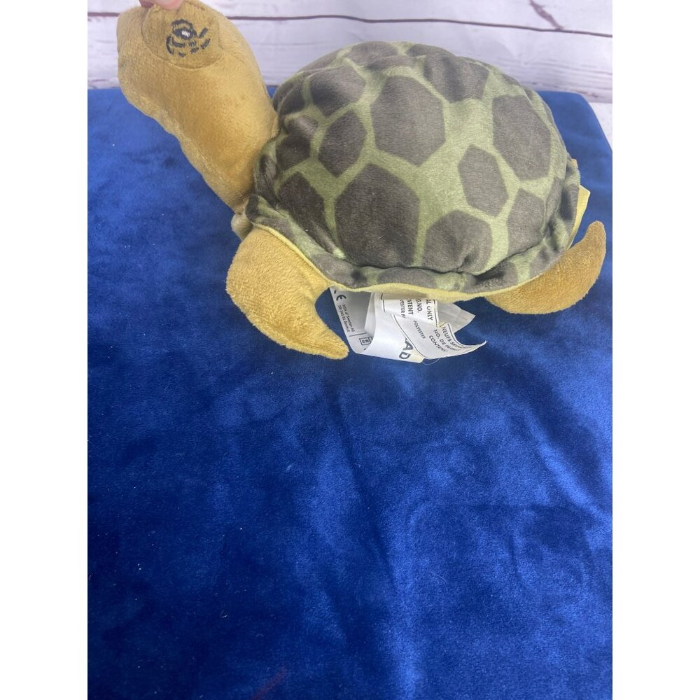 Ikea Onskat Turtle Hand Puppet Plush Stuffed Realistic Soft‎ Toy Green 11"